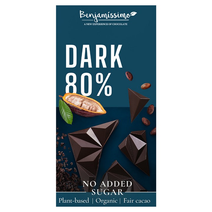 벤자미시모 유기농 다크 80% 초콜릿, 60g, 1개