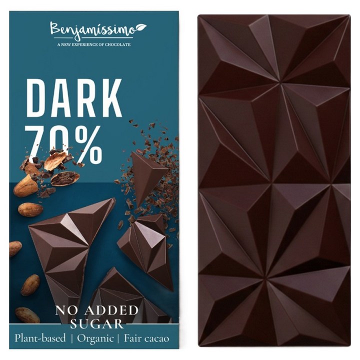 벤자미시모 유기농 다크 70% 초콜릿, 60g, 1개