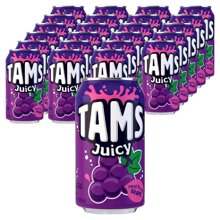 탐스 쥬시 포도, 355ml, 24개