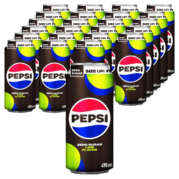 펩시 콜라 제로슈거 라임향, 490ml, 24개