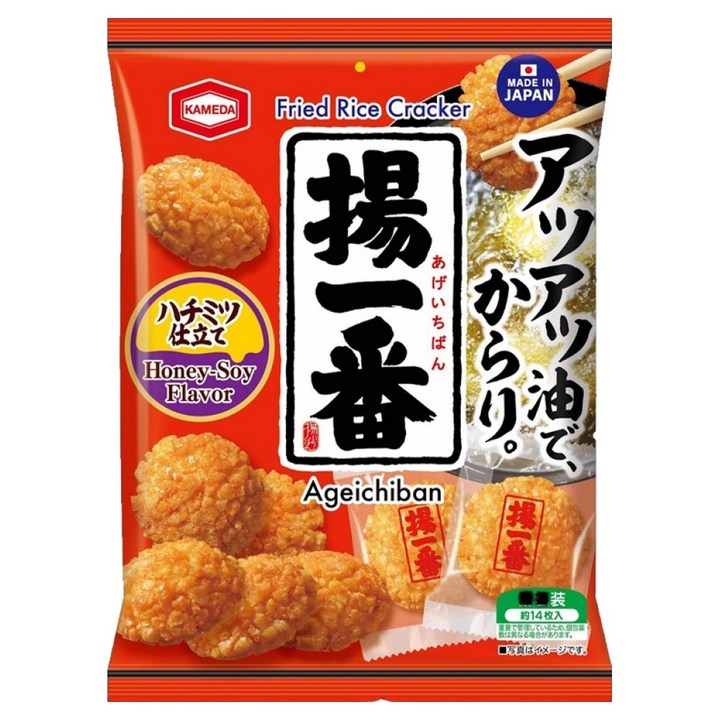 카메다 아게이치방 쌀과자, 100g, 1개