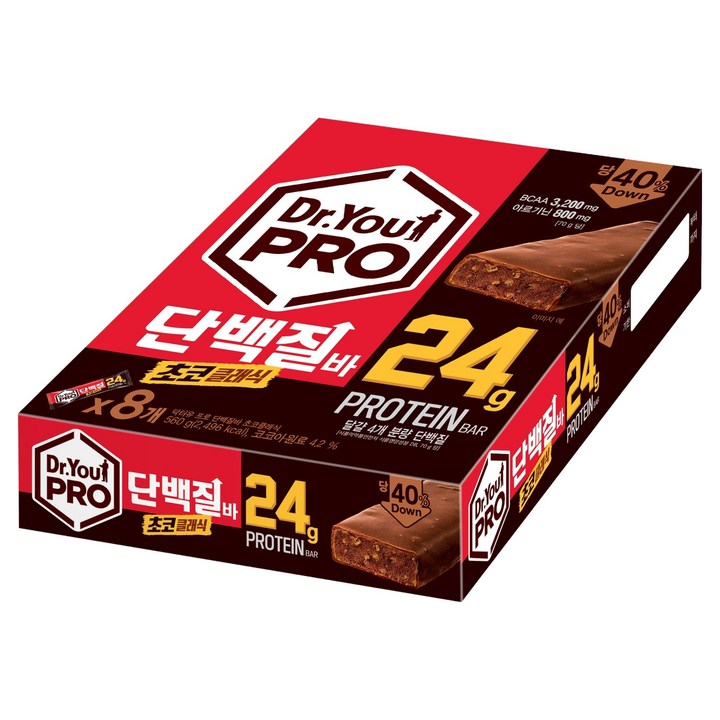 닥터유 프로 단백질바 초코클래식, 70g, 8개