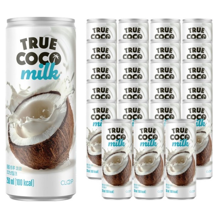 클룹 트루 코코 코코넛 밀크, 250ml, 24개