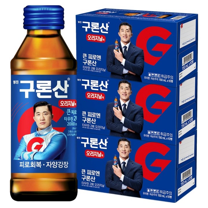 해태음료 영진 구론산 오리지날, 150ml, 30개