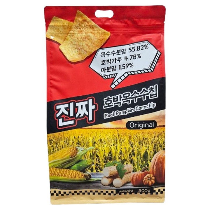 진짜 호박옥수수칩 오리지날, 300g, 1개