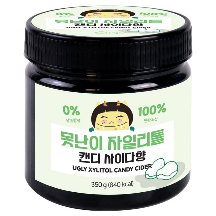 우리가스토리 못난이 자일리톨 캔디 사이다향, 1개, 350g