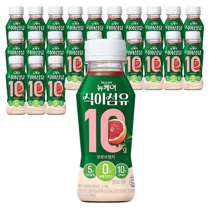 뉴케어 식이섬유 10 모로오렌지맛, 24개, 240ml