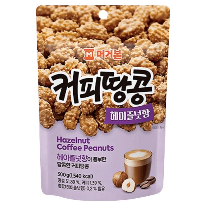 머거본 커피땅콩 헤이즐넛향, 1개, 300g