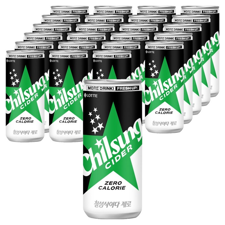 칠성사이다 제로 탄산음료, 310ml, 24개
