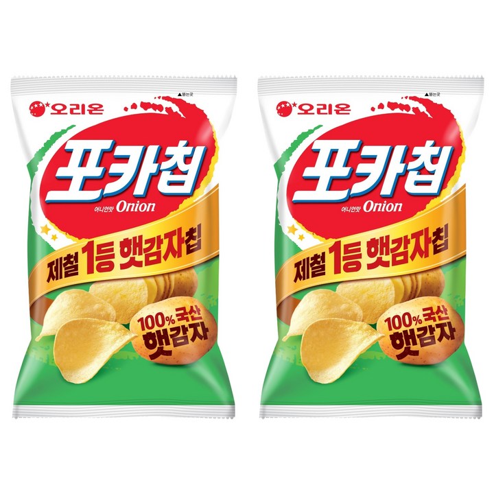 오리온 포카칩 어니언맛, 137g, 2개