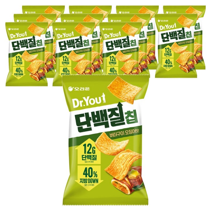 닥터유 단백질칩 버터구이오징어맛, 60g, 12개