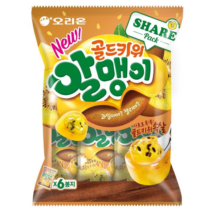 오리온 골드키위알맹이 6개입, 216g, 1개