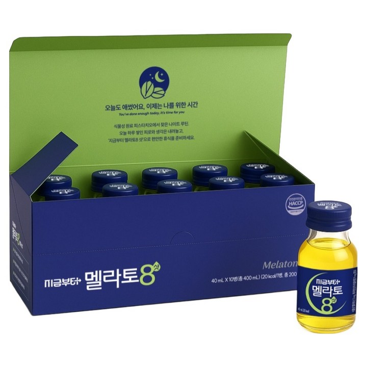 지금부터 멜라토8샷 식물성 멜라토닌, 400ml, 1개