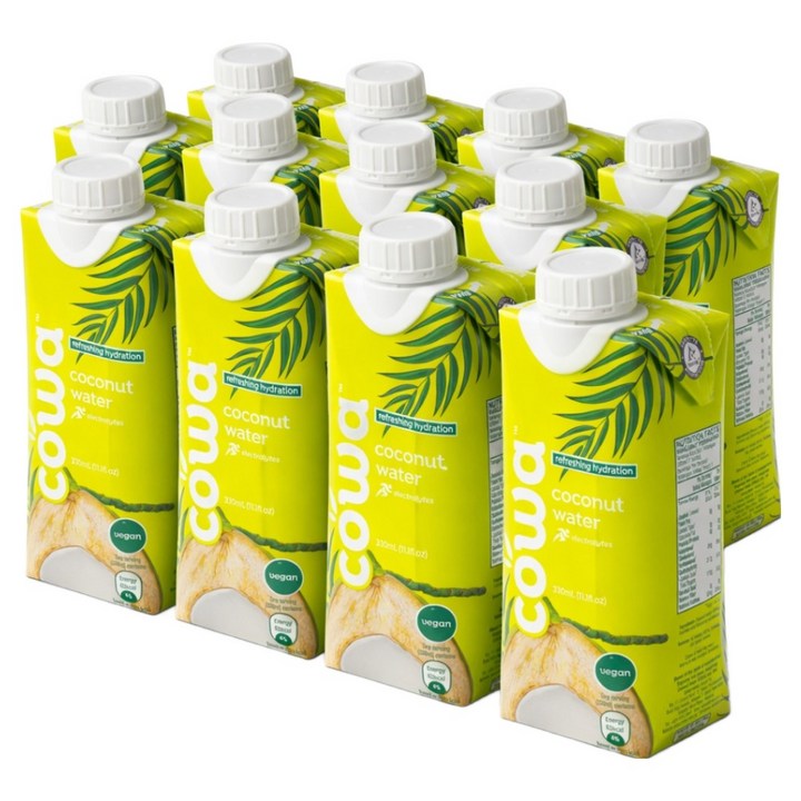 COWA 코코넛 워터, 330ml, 12개