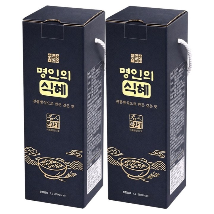 하늘청 식혜명인 명인의 식혜, 2개, 1.2L