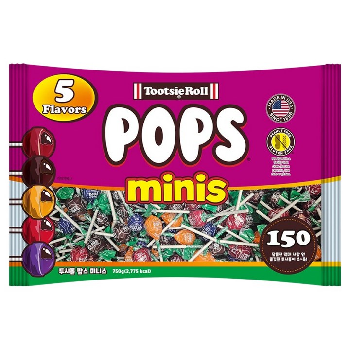 투시팝 팝스 미니스 캔디, 750g, 1개