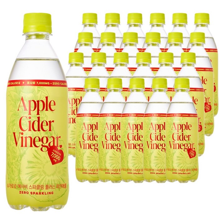 슈가로로 애사비 스파클링 플러스 파인애플, 500ml, 24개