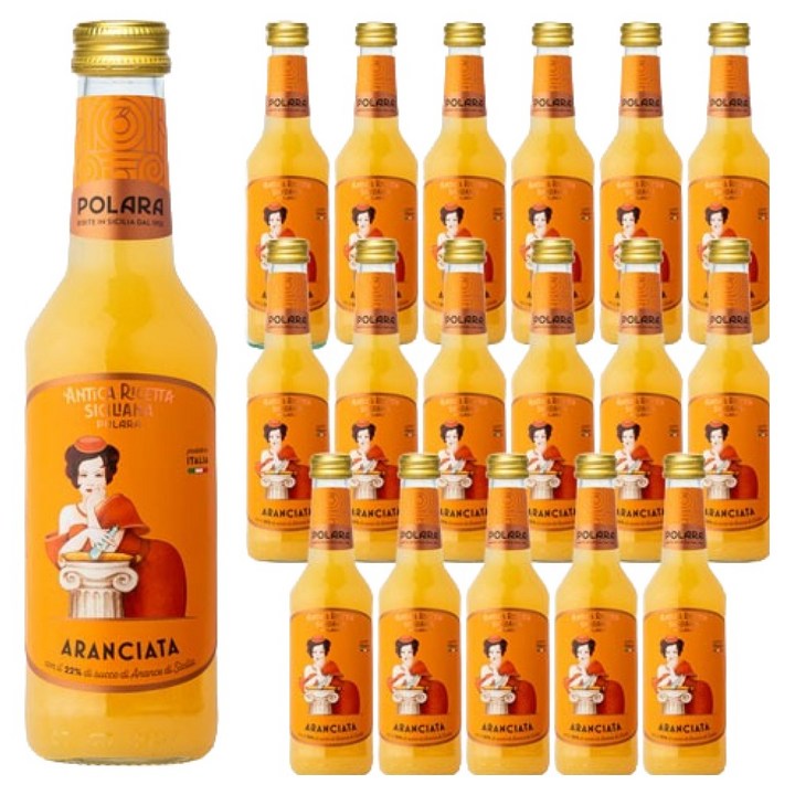 폴라라 안티카리세타시칠리아나 아란시아타 나벨리나 탄산음료, 18개, 275ml