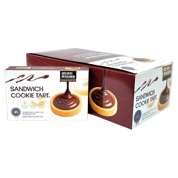 샌드위치 쿠키 타르트 10p, 580g, 1개