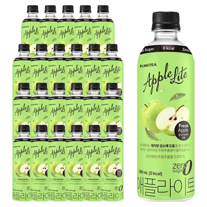 링티 애플라이트, 500ml, 24개