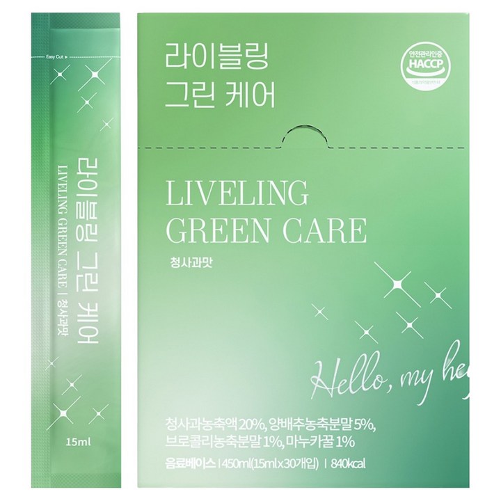 라이블링 그린 케어 30p, 450ml, 1개