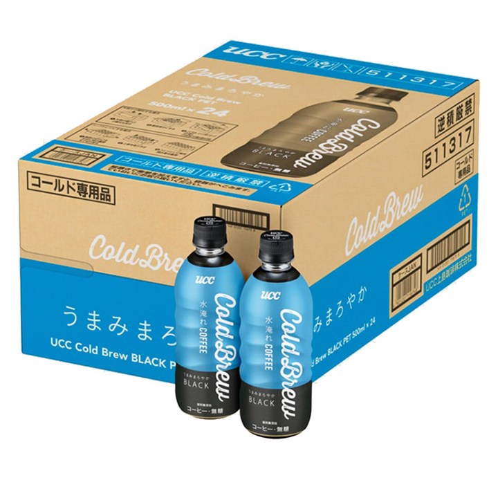 유씨씨 콜드 브루 블랙펫, 24개, 500ml