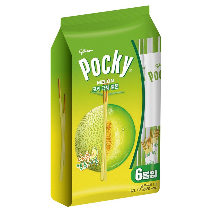 포키 극세 멜론 패밀리팩 6p, 132g, 1개