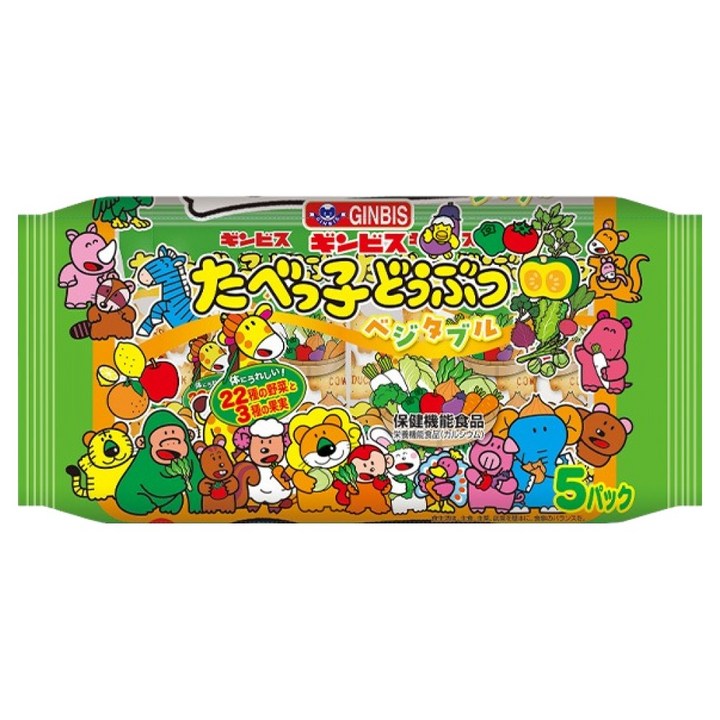 긴비스 동물모양 비스킷 야채맛, 100g, 1개