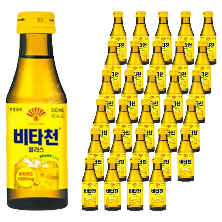 동화약품 부채표 비타천 플러스, 100ml, 100개