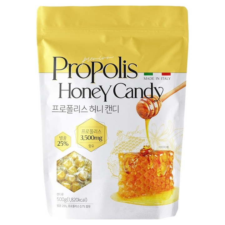 만지니 프로폴리스 허니 캔디, 1개, 500g