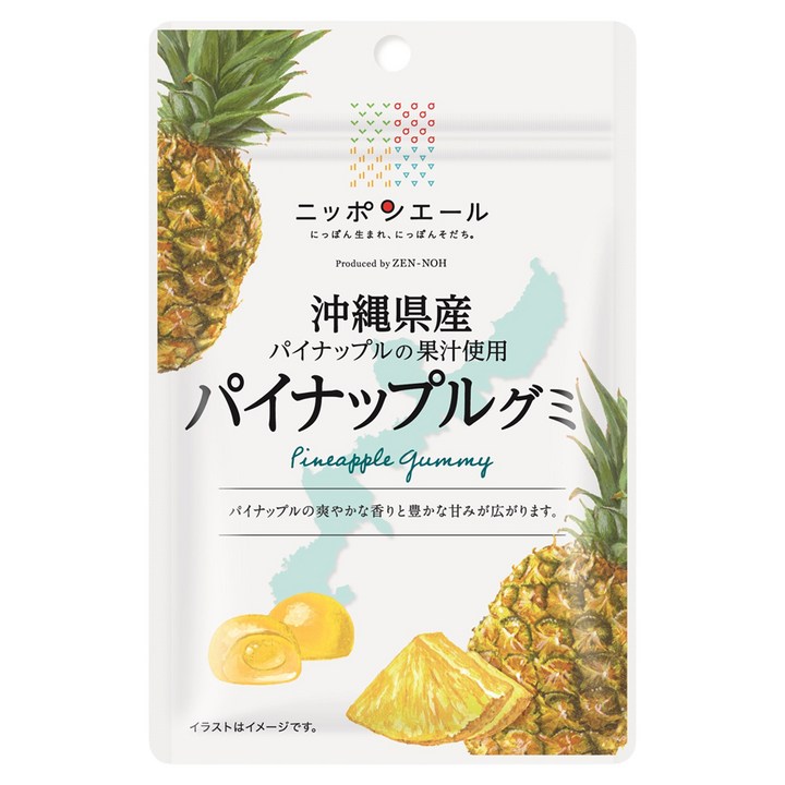 닛폰에일 오키나와 파인애플 구미, 40g, 1개