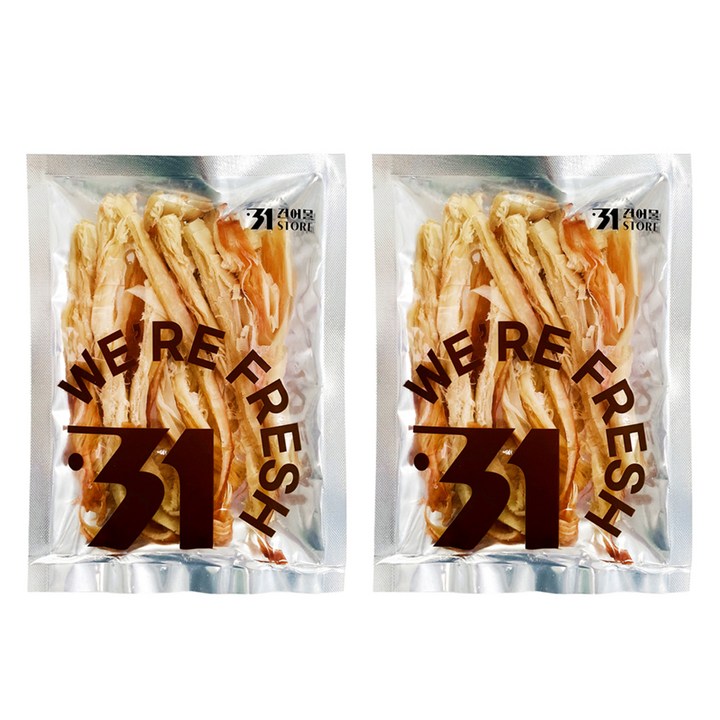 31건어물 페스츄리 바베큐 오징어, 2개, 100g