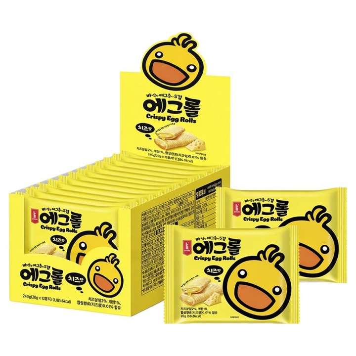 kaman 크리스피 에그롤 치즈맛, 240g, 1개