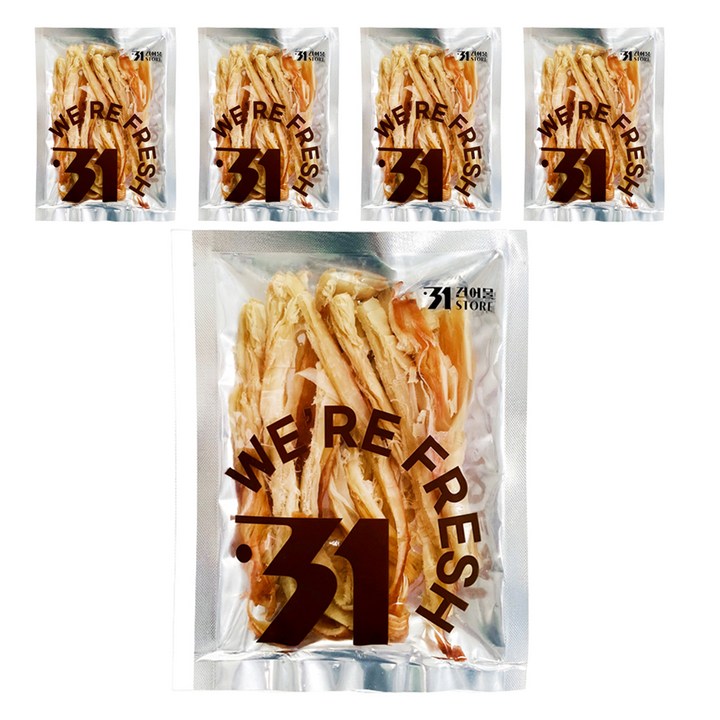 31건어물 페스츄리 바베큐 오징어, 5개, 100g
