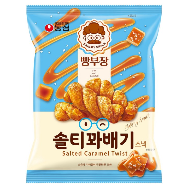 빵부장 솔티꽈배기 스낵, 55g, 1개