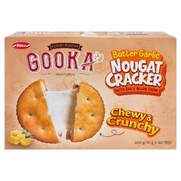 비비카 구카 버터갈릭 누가 크래커, 400g, 1개