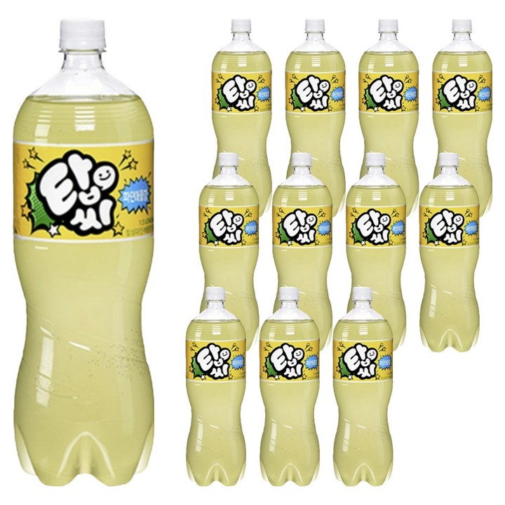 탑씨 파인애플향 탄산음료, 12개, 1.5L