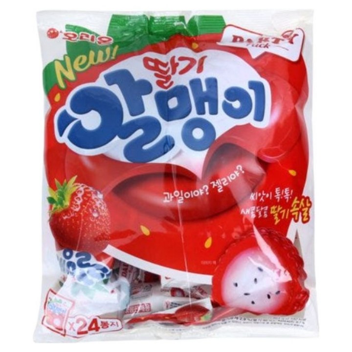오리온 딸기알맹이 젤리 24p, 1개, 864g