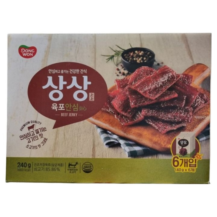 동원 상상 안심 육포 6p, 240g, 1개