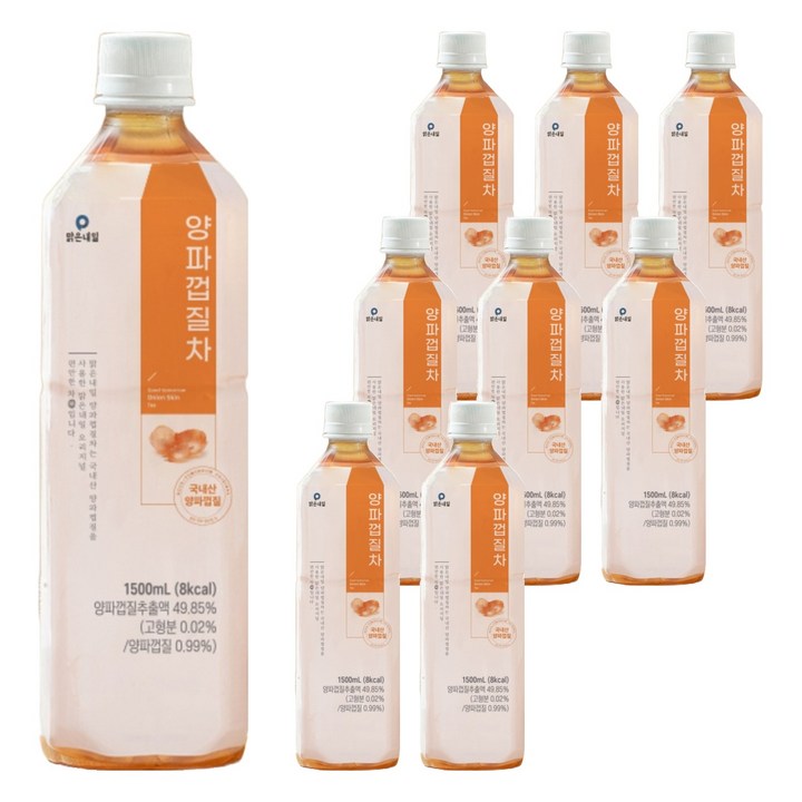 맑은내일 양파껍질차, 1.5L, 9개
