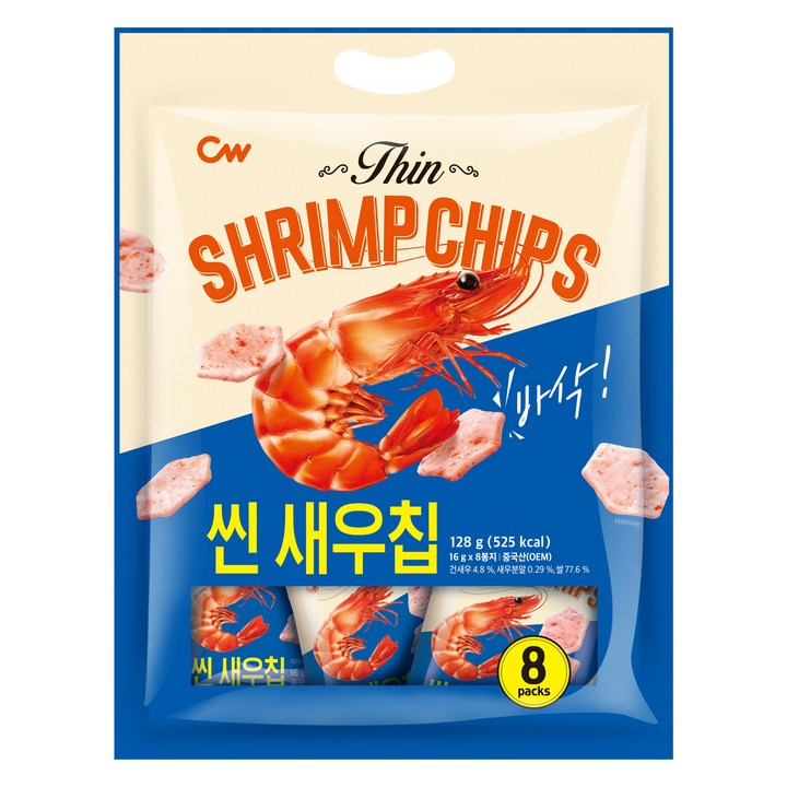 청우식품 씬새우칩, 1개, 128g