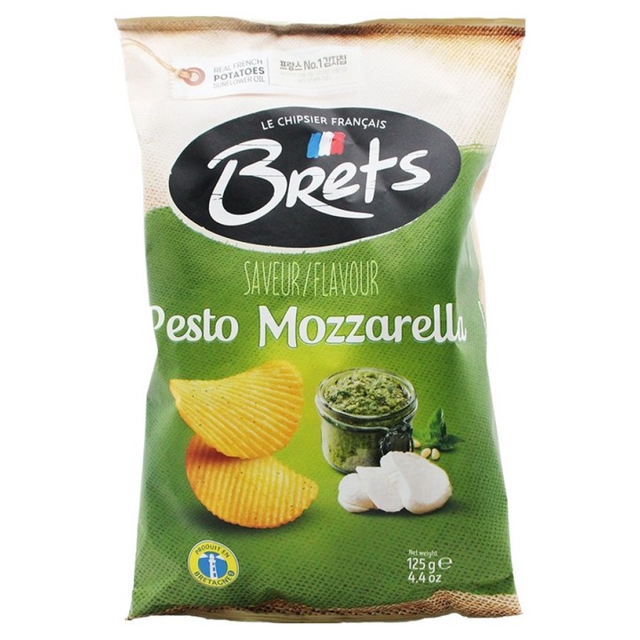 브렛츠 페스토 모짜렐라맛 감자칩, 125g, 1개