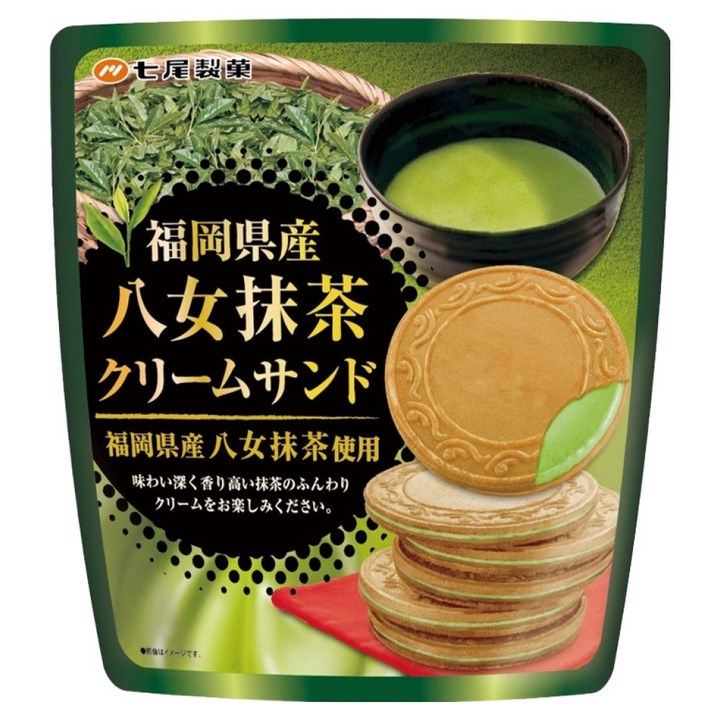 나나오제과 크림샌드 말차맛, 66g, 1개