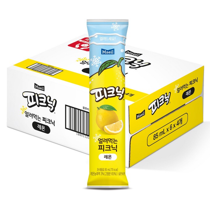 피크닉 얼려먹는 피크닉 레몬, 24개, 85ml