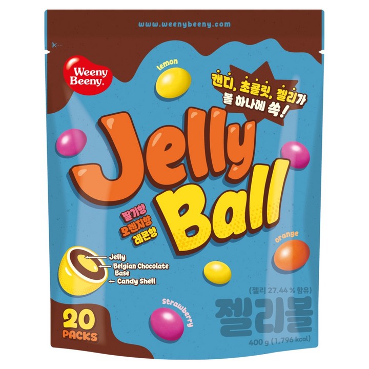 위니비니 대용량 초코젤리볼 20p, 400g, 1개