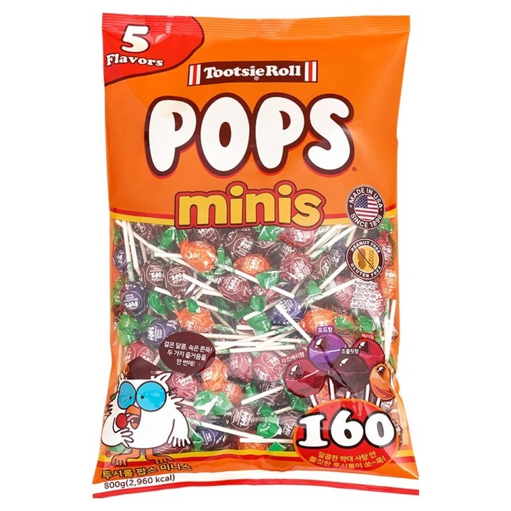 투시롤 팝스 미니스 캔디, 1개, 800g