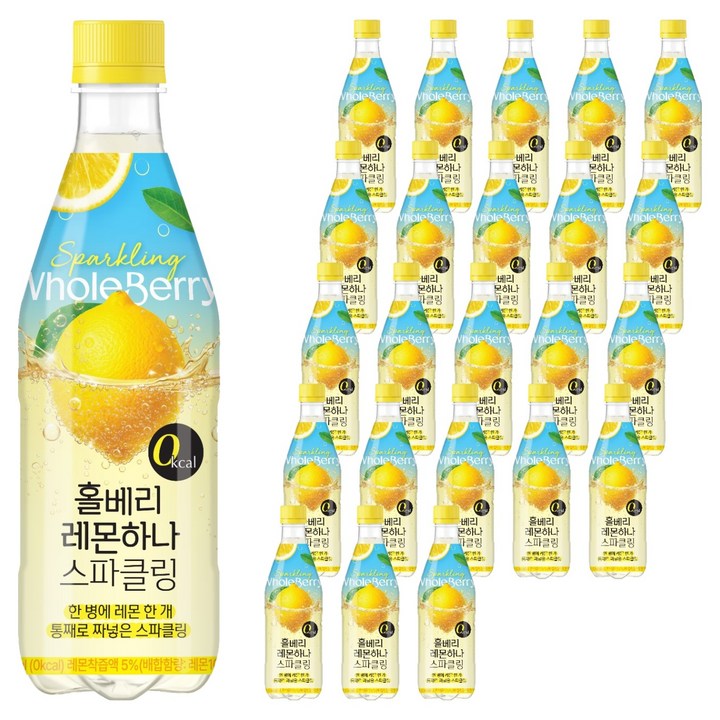 홀베리 레몬하나 스파클링, 24개, 500ml