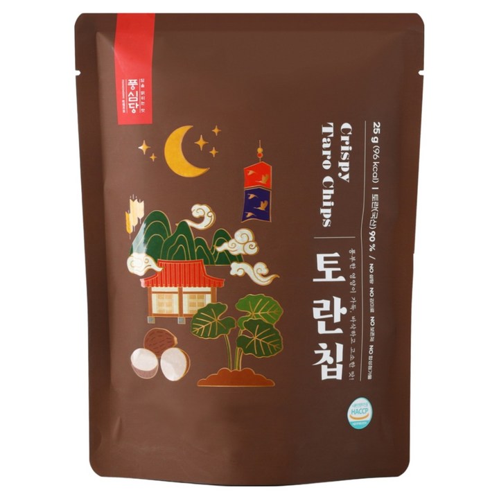 풍심당 토란칩 과자간식, 1개, 25g