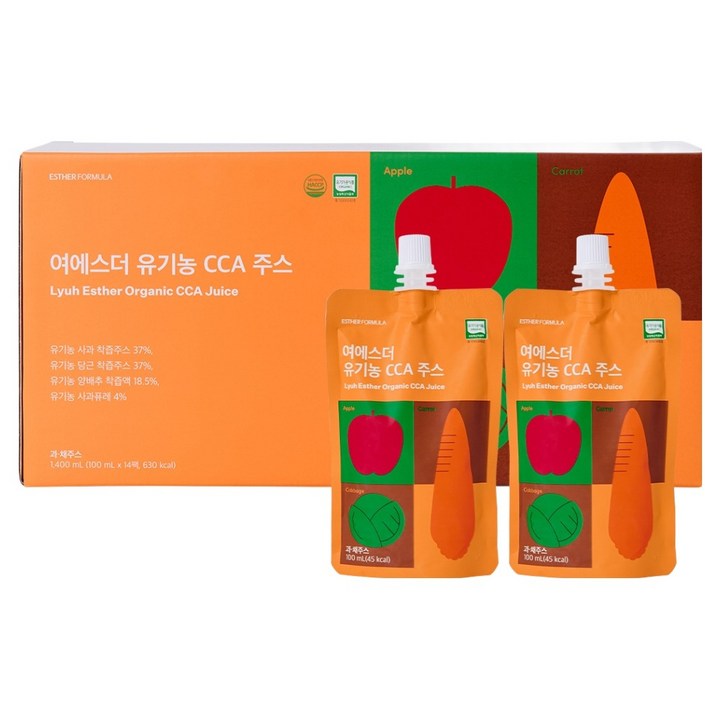 에스더포뮬러 여에스더 유기농 CCA 주스, 100ml, 14개
