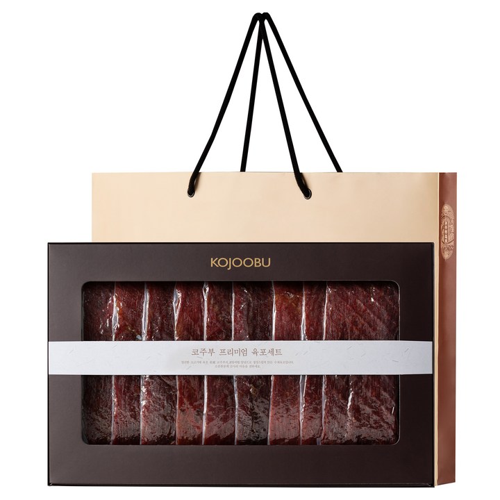 코주부 프리미엄 육포 선물세트 540g + 쇼핑백, 1세트